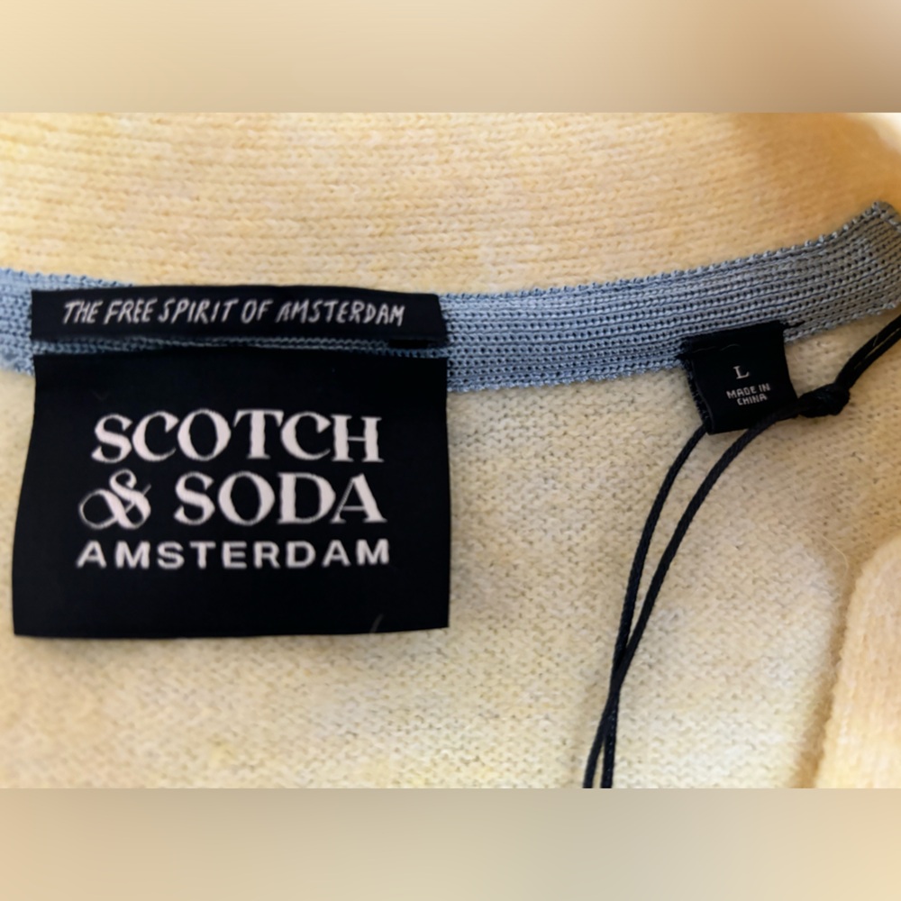 Brand New With Tags Scotch & Soda Yellow Cardigan - Picture 4 of 6